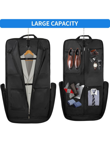 Bolsa de traje de viaje AKOZLIN azul plegable 104x56 cm