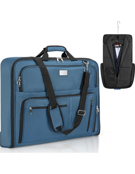 Bolsa de traje de viaje AKOZLIN azul plegable 104x56 cm