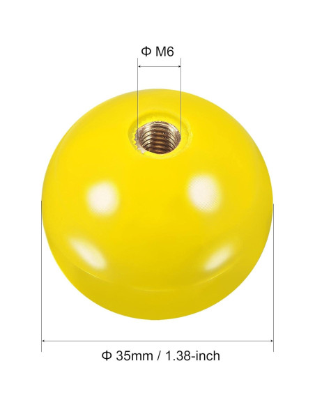 Joystick Reemplazo uxcell 35mm Rojo/Amarillo para Arcade