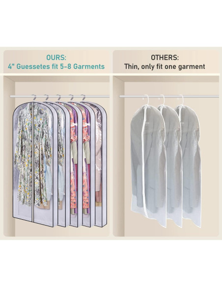 SACO DE ROPA COLGANTE SLEEPING LAMB 60" - 5 Paquetes