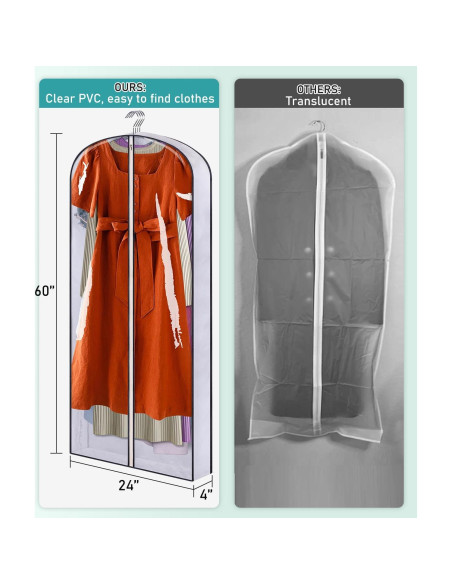 SACO DE ROPA COLGANTE SLEEPING LAMB 60" - 5 Paquetes