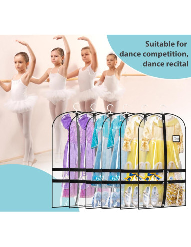 Bolsas de Vestuario Transparentes SLEEPING LAMB 6 Paquetes 101.6 cm