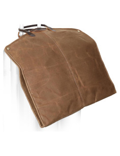 Bolsa de Traje Polare de Cuero y Lona 109 cm Impermeable