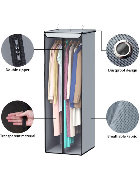 Bolsas de Ropa Univivi Colgantes 137 cm - Organizador de Closet