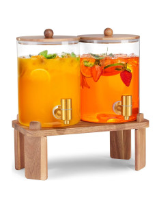 Dispensador de Bebidas de Vidrio FavorFlavor 3.8L con Soporte