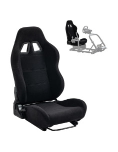 Asiento de Carreras Supllueer Ajustable Transpirable 88.9 cm