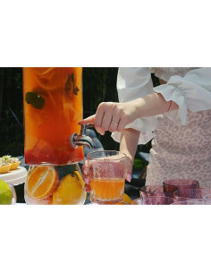 Dispensador de Bebidas KooK de Vidrio 2.37 L con Grifo 2