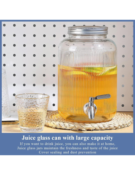 Dispensador de Bebidas Evanda 4 Litros con Grifos de Acero Inoxidable