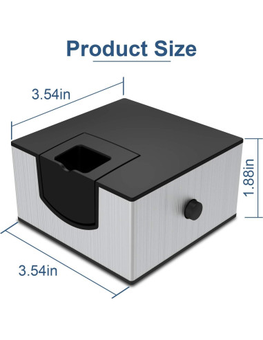 Ahumador de Alimentos Wancle Pistola de Humo Portátil Plata