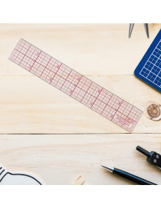 Regla Gráfica Westcott W-10 15.24 cm Transparente 16avos 2