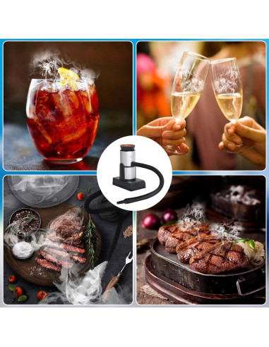 Pistola de Humo BORUIT SK305 Portátil para Alimentos y Bebidas