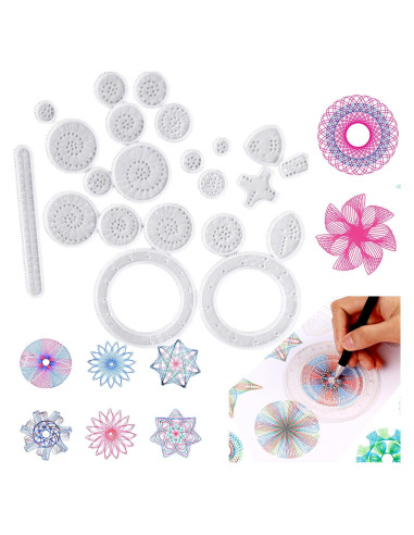 22 Piezas Herramientas de Dibujo Geométrico WEISIPU