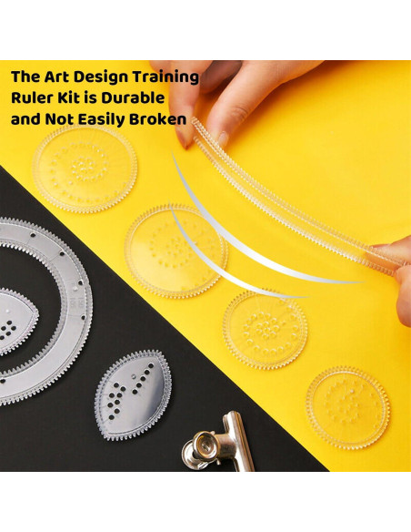 22 Piezas Herramientas de Dibujo Geométrico WEISIPU