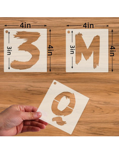 Plantillas Reutilizables Letras y Números JIULIN 7.62 cm 2