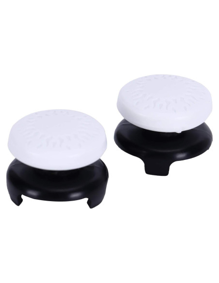 Tapa de Joystick Dilwe 2 Pcs Silicona para PS4 Blanco