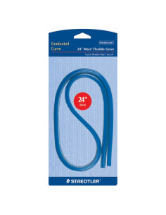 Regla Curva Flexible Staedtler 60 cm con Escala Métrica