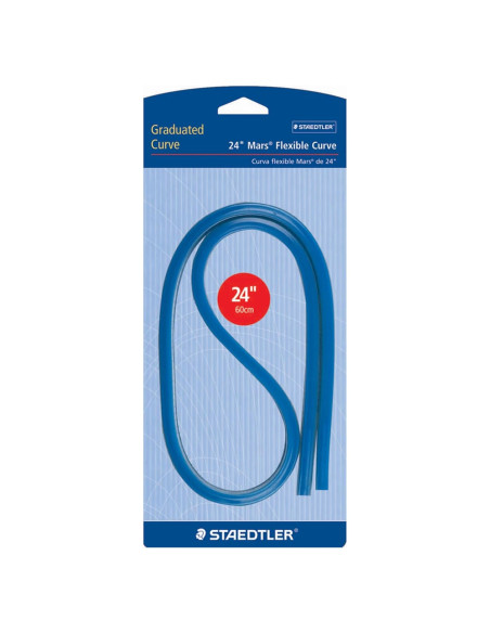 Regla Curva Flexible Staedtler 60 cm con Escala Métrica