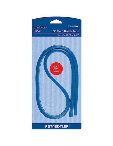 Regla Curva Flexible Staedtler 60 cm con Escala Métrica