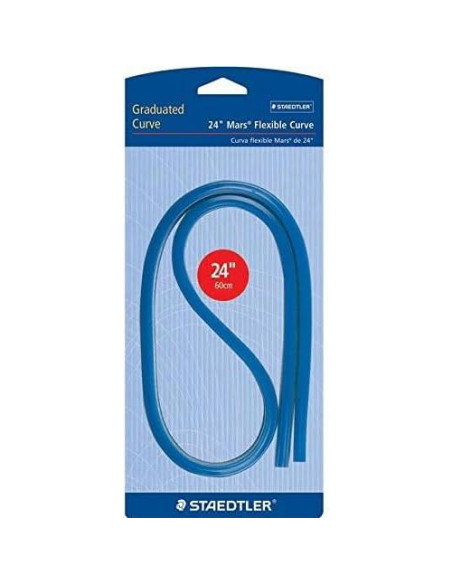 Regla Curva Flexible Staedtler 60 cm con Escala Métrica