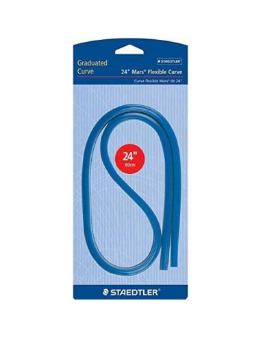 Regla Curva Flexible Staedtler 60 cm con Escala Métrica