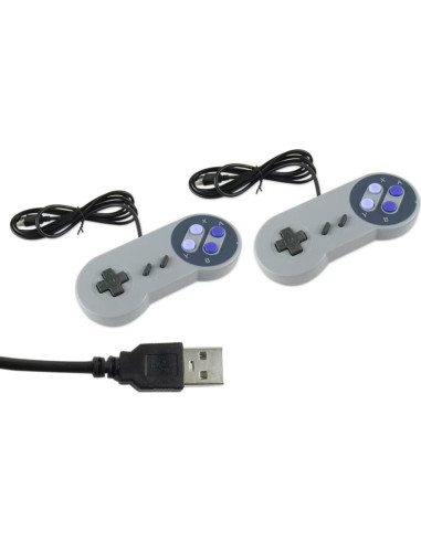 Paquete de 2 Controladores USB Ergonómicos USonline911 para PC y Raspberry Pi