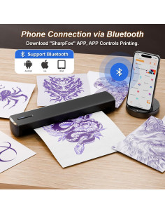 Impresora Térmica Portátil NULLTONEX C80 Bluetooth A4 A5 2