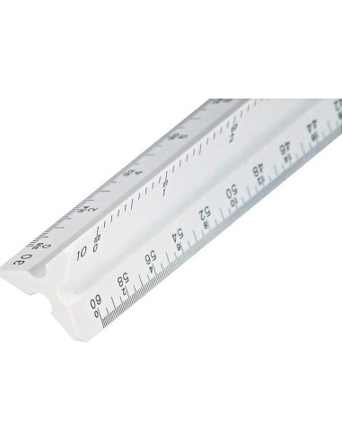Regla Triangular de Ingeniería Staedtler 30 cm con 6 Escalas