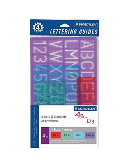 Plantilla de Dibujo Staedtler 978 45S 02 - Plástico Multicolor