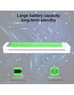 Impresora de Plantillas de Tatuaje YOULABLE A41 Inalámbrica Bluetooth 2