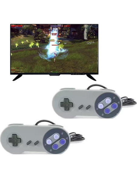 Paquete de 2 Controladores USB Ergonómicos USonline911 para PC y Raspberry Pi