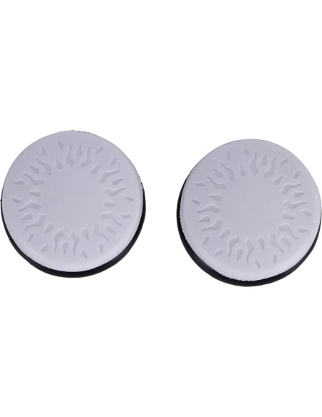Tapa de Joystick Dilwe 2 Pcs Silicona para PS4 Blanco