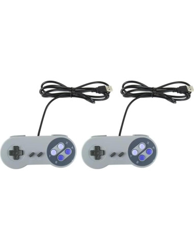 Paquete de 2 Controladores USB Ergonómicos USonline911 para PC y Raspberry Pi