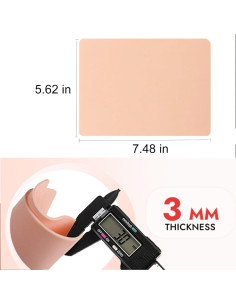 10 Piezas Piel de Tatuaje Urknall 3mm Doble Cara para Práctica 2
