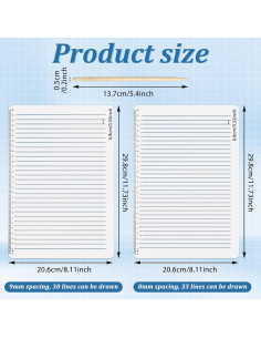 Plantilla de stencil de línea recta 2 PCS InnoHHustle 30.5x23 cm 2