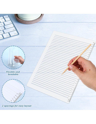 Plantilla de stencil de línea recta 2 PCS InnoHHustle 30.5x23 cm