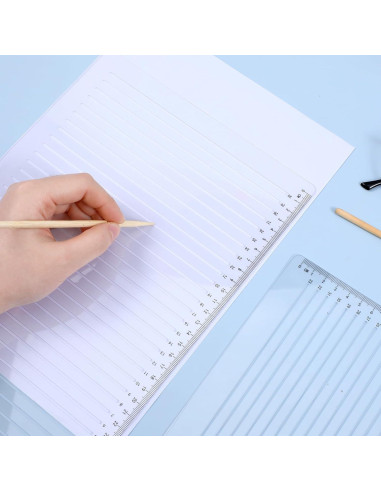 Plantilla de stencil de línea recta 2 PCS InnoHHustle 30.5x23 cm