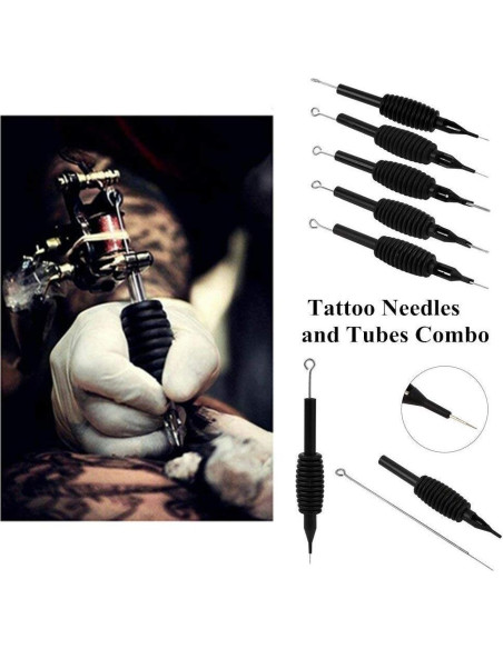 Agujas y Tubos de Tatuaje Dragonhawk 60 Cuentas 3RL-9M1