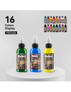 Kit de Tinta para Tatuajes Solong 16 Colores 30ml Profesional 2