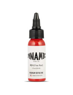 Tinta para Tatuajes Dynamic Color Co Rojo Fuego 30ml Vegana
