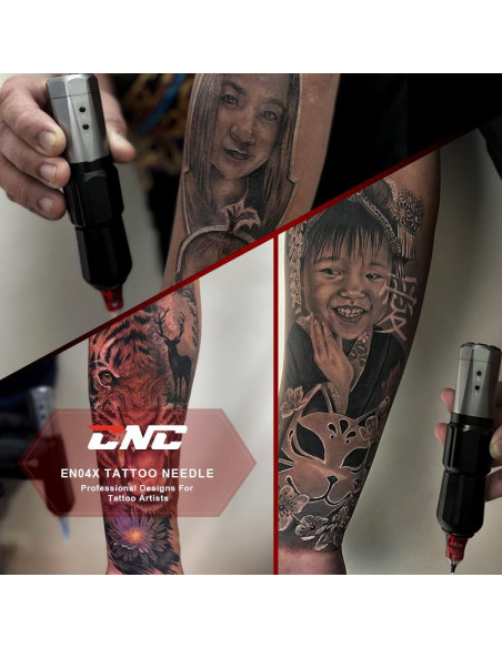 Cartucho de Agujas de Tatuaje CNC 5RL 20 Pcs Redondas con Membrana