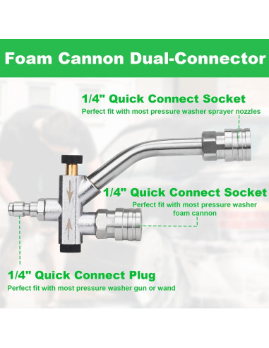 DUSICHIN Pistola de Lavado a Presión con Caño de Espuma 1.31 kg