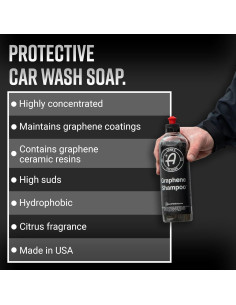 Champú de Grafeno Adam's Polishes 3.78L pH Neutro Alta Espuma 2