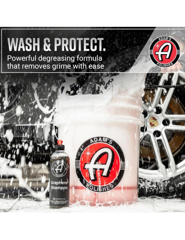 Champú de Grafeno Adam's Polishes 3.78L pH Neutro Alta Espuma
