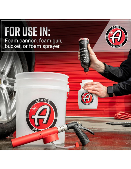 Champú de Grafeno Adam's Polishes 3.78L pH Neutro Alta Espuma