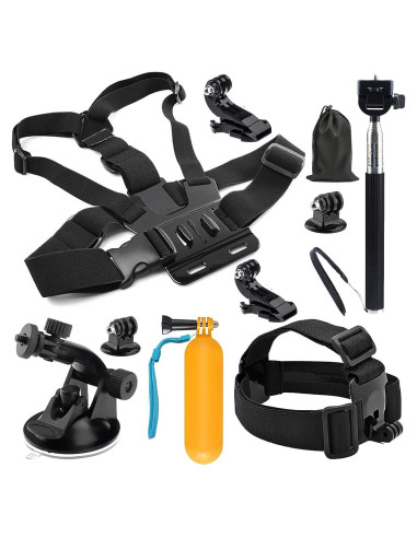 Kit de Accesorios SHOOT 10 en 1 para GoPro Hero 13-3 y SJ4000