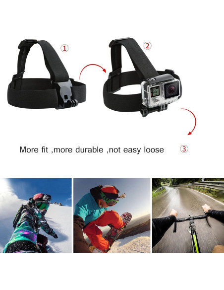 Kit de Accesorios SHOOT 10 en 1 para GoPro Hero 13-3 y SJ4000