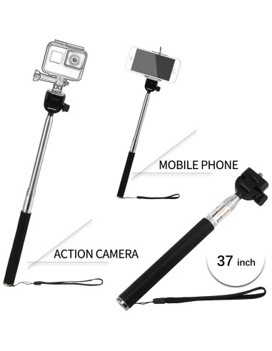 Kit de Accesorios SHOOT 10 en 1 para GoPro Hero 13-3 y SJ4000