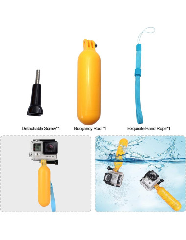 Kit de Accesorios SHOOT 10 en 1 para GoPro Hero 13-3 y SJ4000