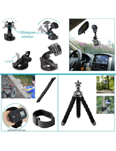 Cámara de Acción GoPro Hero 4K + Tarjeta 128GB + Accesorios