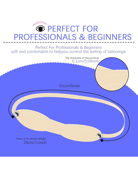 Cintas de Tatuaje de Cejas Maitys - 20 Piezas Silicona